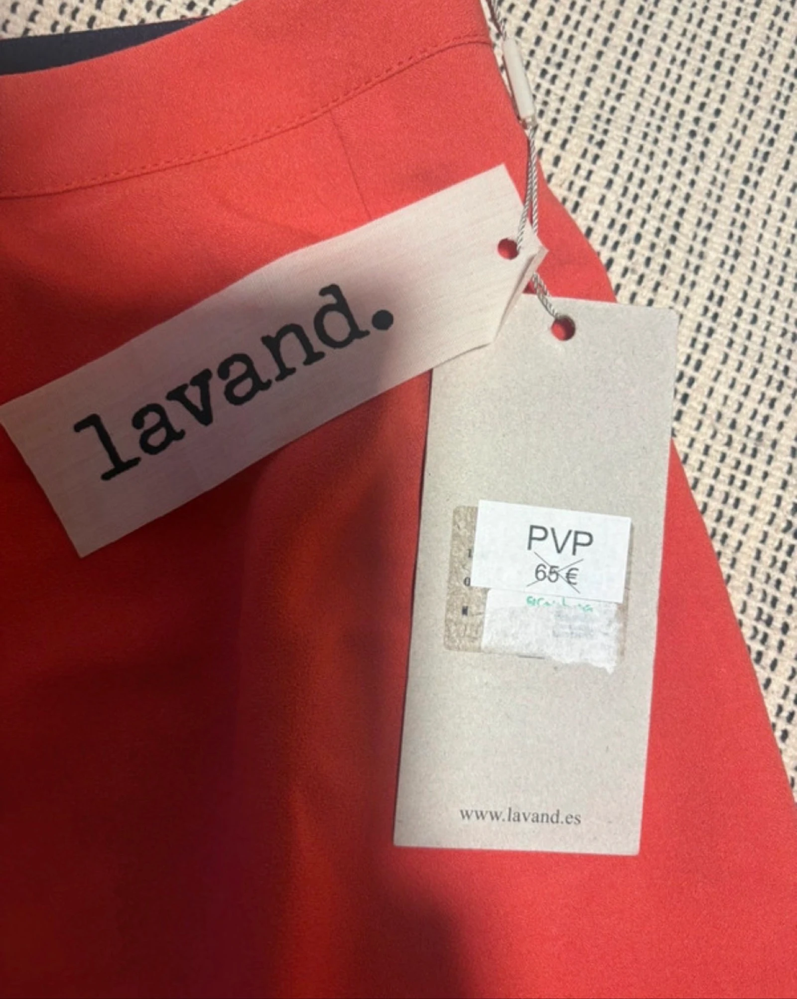 Lavand Mini Short Skirt M new tag coral red buckle – photo 3